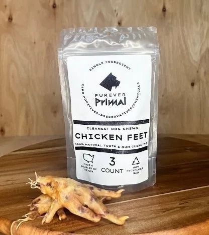 1ea 3pc Furever Primal Chicken Feet - Health/First Aid